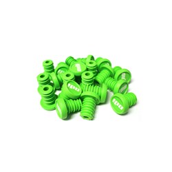 ODI BMX REFILL PACK - 20 PUSH IN PLUGS GREEN - WHITE LOGO