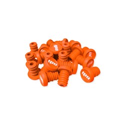 ODI SCOOTER REFILL PACK - 20 PUSH IN PLUGS ORANGE - WHITE LOGO
