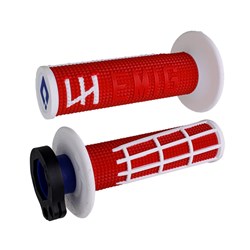 ODI MX V2 EMIG 2.0 LOCK ON GRIP RED/WHITE 2T / 4T