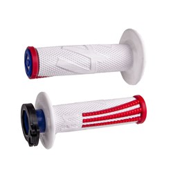 ODI MX V2 EMIG PRO LOCK ON GRIP WHITE/RED/BLUE 2T / 4T