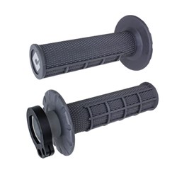 ODI MX HALF WAFFLE LOCK ON GRIP GRAPHITE - 2T / 4T