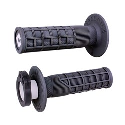 ODI MX RECOIL FULL-WAFFLE LOCK ON GRIP GRAPHITE - 2T / 4T