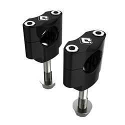 ODI MX HANDLEBAR MOUNT UNIVERSAL DROP IN CLAMP 1-1/8" - BLACK (10MM OFFSET)