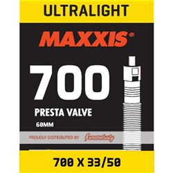 MAXXIS TUBE ULTRALIGHT 700 X 33/50 PRESTA FV SEP 60MM