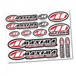 MAXIMA DECAL SHEET ASSORTED LOGOS 28CM X 36CM