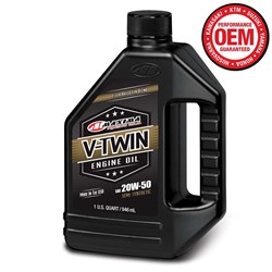 MAXIMA V-TWIN SYN BLEND SEMI SYNTHETIC 4T 20W50 1L / 34OZ (BOX QTY 12)