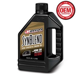 MAXIMA SYN BLEND SEMI SYNTHETIC 4T 10W30 ESTER 1L / 34OZ (BOX QTY 12)