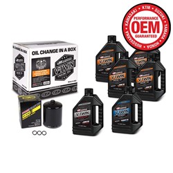 MAXIMA V-TWIN OIL CHANGE KIT MINERAL W/FILTER KIT EVOLUTION