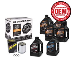 MAXIMA V-TWIN OIL CHANGE KIT MINERAL W/FILTER KIT EVOLUTION