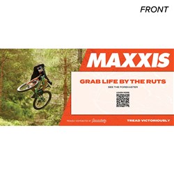 MAXXIS IN-STORE SIGNAGE MTB FOREKASTER (L) 900MM X (H) 400MM POP