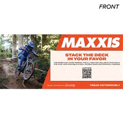 MAXXIS IN-STORE SIGNAGE MTB STACK THE DECK (L) 900MM X (H) 400MM POP