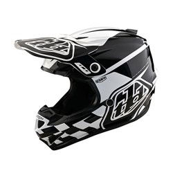 TLD 24.2 SE4 GP HELMET CHECK UP WHITE / BLACK LGE SAMPLE