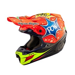 TLD 24.2 SE5 COMPOSITE HELMET COSMIC EXPLOSION RED MED SAMPLE DOT/ECE