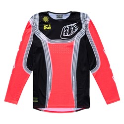 TLD 25.2 SE PRO JERSEY STRIPES INFRA RED / BLACK LGE SAMPLE
