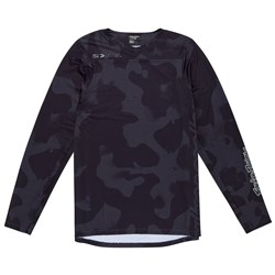 TLD 25.1 SKYLINE LS JERSEY SCRUBLAND BLACK MED SAMPLE