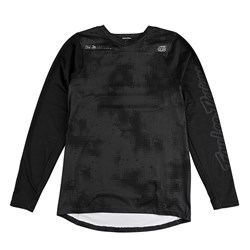 TLD 24.2 SKYLINE CHILL LS JERSEY SCATTERED CARBON MED SAMPLE