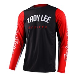 TLD 24.2 GP PRO JERSEY BOLTZ BLACK / GLO RED LGE SAMPLE