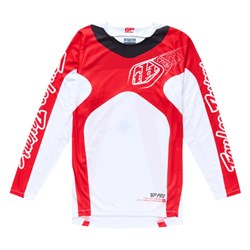 TLD 25.2 GP PRO JERSEY FRAMES WHITE / RED LGE SAMPLE