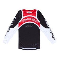 TLD 25.2 GP PRO JERSEY SWERVE BLACK / RED LGE SAMPLE