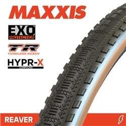 REAVER 700 X 45C (NEW 2025) HYPR-X EXO TR TANWALL FOLD 120TPI