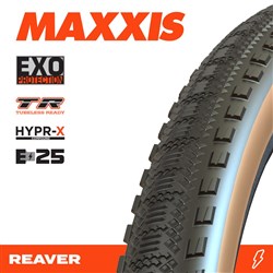 REAVER 700 X 50C HYPR-X EXO TR TANWALL FOLD 120TPI E-25 (NEW 2026)
