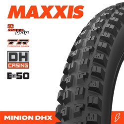 MINION DHX 29 X 2.50 3CG NEW DH TR (NEW 2026) FOLD 120X2TPI E-50