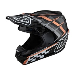 TLD SE4 POLY MIPS HELMET WARPED BLACK / COPPER **  PAINT BLEMISH ** MED