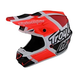 TLD SE4 POLY MIPS HELMET QUATTRO RED / CHARCOAL **  PAINT BLEMISH ** MED