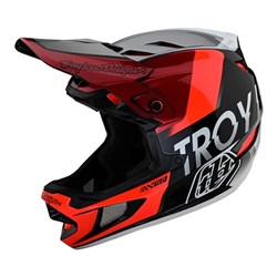TLD D4 AS COMPOSITE HELMET MIPS QUALIFIER SILVER / RED **  PAINT BLEMISH ** XLG / 2XL