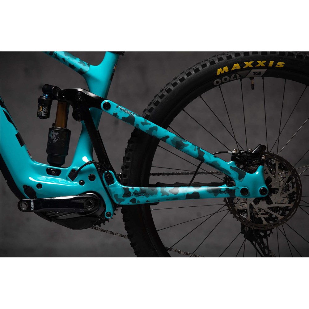 DYEDBRO FRAME PROTECTION WRAP CAMO EBIKE BLACK Distributed by Lusty