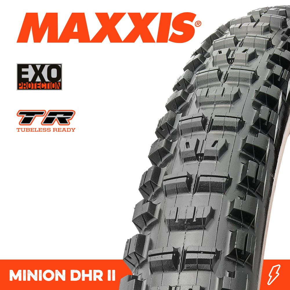 Maxxis Minion DHR II Mountain Bike Tyre Distributed by Lusty