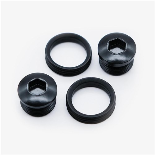 SDG PEDAL SLATER END CAP AND SEAL KIT BLACK