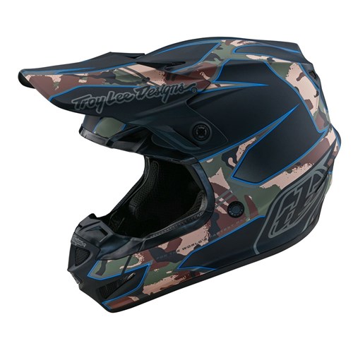 TLD SE4 POLY YTH HELMET MIPS MATRIX CAMO BLACK