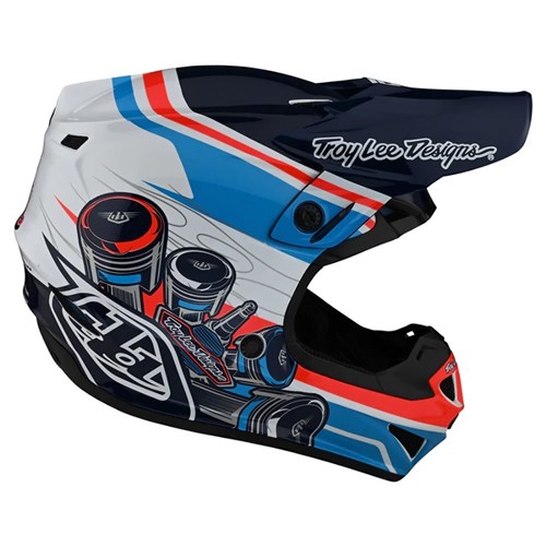 TLD SE4 POLY YTH HELMET MIPS SKOOLY BLUE / ORANGE