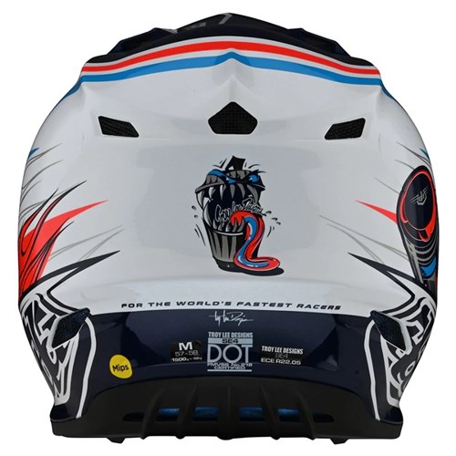 TLD SE4 POLY YTH HELMET MIPS SKOOLY BLUE / ORANGE