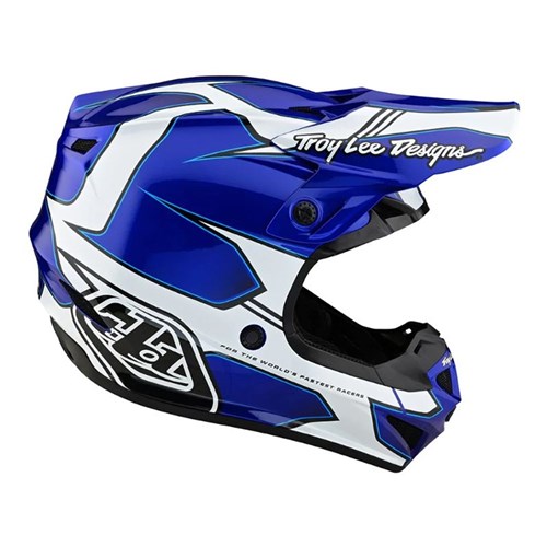 TLD SE4 POLY YTH HELMET MIPS MATRIX BLUE