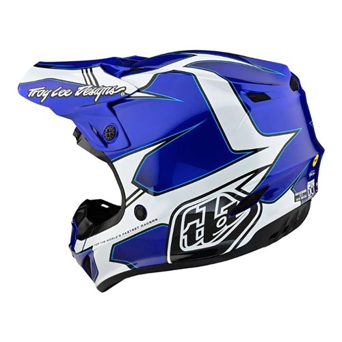 TLD SE4 POLY YTH HELMET MIPS MATRIX BLUE Y-MED