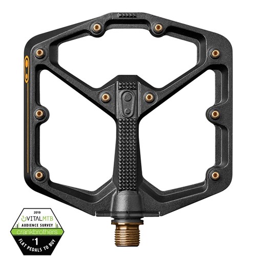 CRANKBROTHERS PEDAL STAMP 11 LARGE BLACK / GOLD