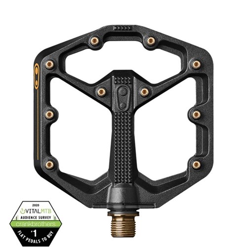 CRANKBROTHERS PEDAL STAMP 11 SMALL BLACK & GOLD (EXTRA PINS KIT I