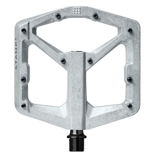 CRANKBROTHERS PEDAL STAMP 2 LARGE GEN 2 RAW SILVER