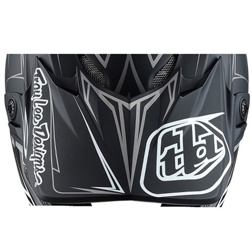 TLD 17 SE4 COMPOSITE VISOR PINSTRIPE BLACK/SILVER