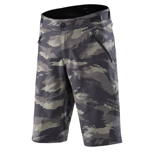 TLD SKYLINE YTH SHORT SHELL BRUSHED CAMO MILITARY