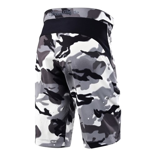 TLD 24.1 FLOWLINE YTH SHORT SHELL SPRAY CAMO WHITE