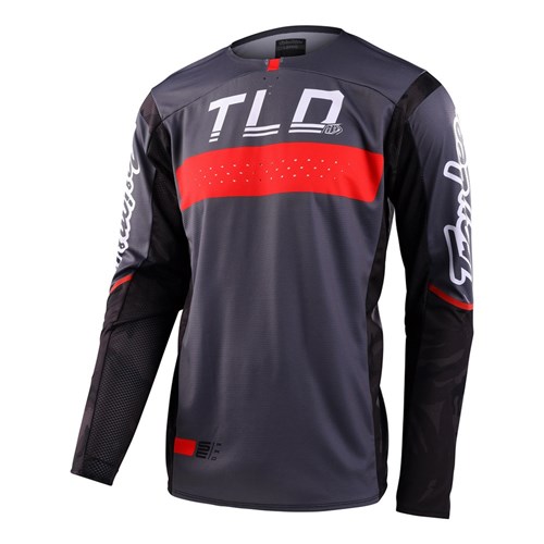 TLD SE PRO JERSEY GRID CAMO BLACK / GREY LGE