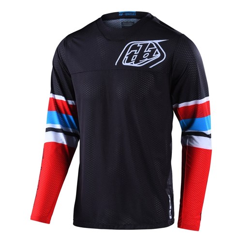 TLD GP AIR JERSEY WARPED RED / BLACK XLG