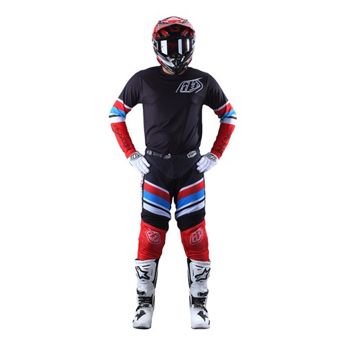 TLD GP AIR JERSEY WARPED RED / BLACK XLG