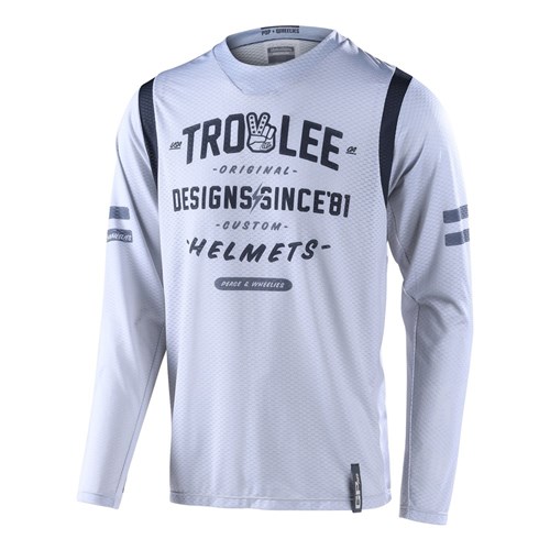 TLD GP AIR JERSEY ROLL OUT LIGHT GREY 2XL