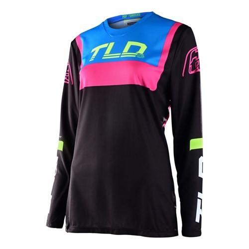 TLD GP WMNS JERSEY BRAZEN BLACK