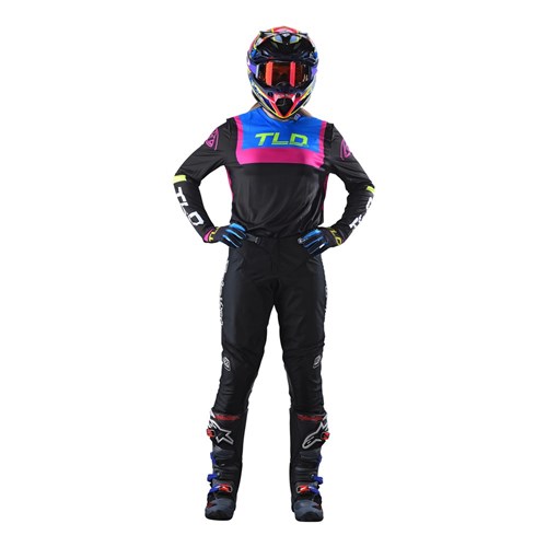 TLD GP WMNS JERSEY BRAZEN BLACK