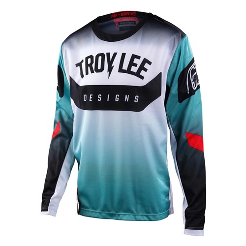 TLD 24.1 GP YTH JERSEY ARC TURQUOISE / NEON MELON